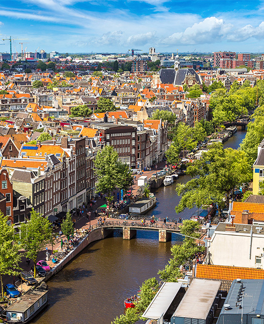 The city of Amsterdam.