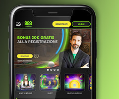 L’app mobile di 888casino