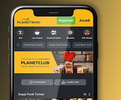 L’app mobile di Planetwin365