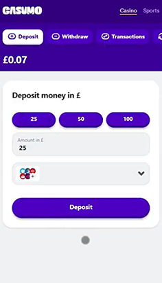 Enter the Amount You Want to Deposit