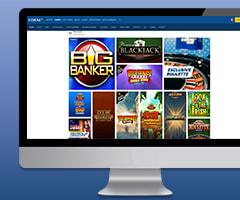 Desktop View of the Coral Casino Website