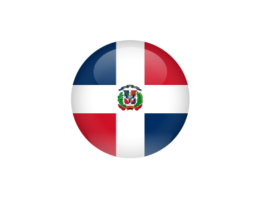 La bandera de República Dominicana