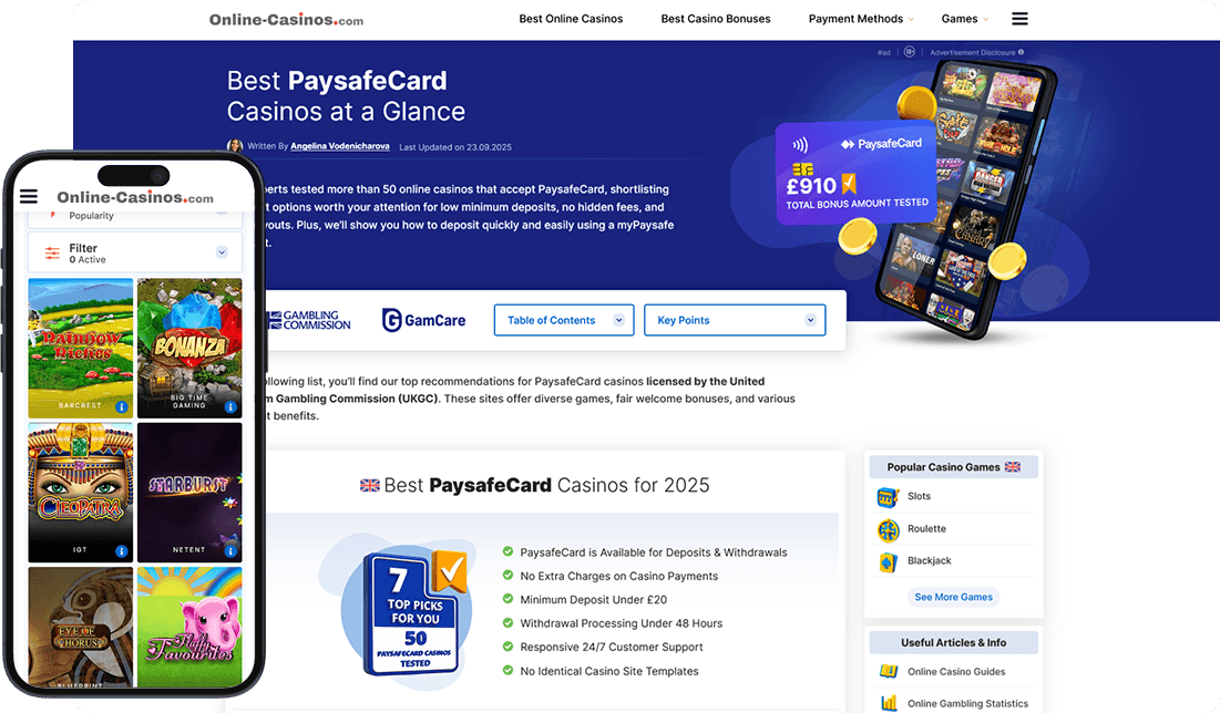 Online-Casinos.com Website Preview