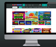 Desktop View of the Slotsrush Casino Website