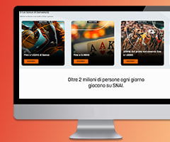 La schermata della homepage del casinò online SNAI